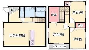 新在家戸建ての物件間取画像